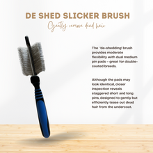 Load image into Gallery viewer, Flexible Slicker De-Shedding Brush