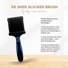 Load image into Gallery viewer, Flexible Slicker De-Shedding Brush
