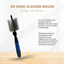 Load image into Gallery viewer, Flexible Slicker De-Shedding Brush
